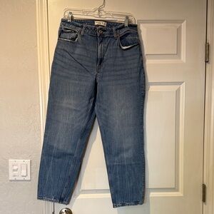 Abercrombie & Fitch Light Blue High-Rise Mom Jeans